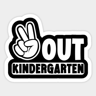 Kids Out Kindergarten Happy Graduation Day Kinder Student Sticker
